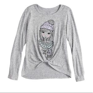 Grey graphic sweat shirt